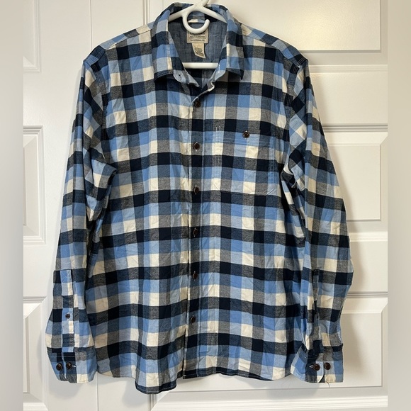 L.L. Bean Men’s Button Down Plaid Flannel Shirt - Picture 1 of 6